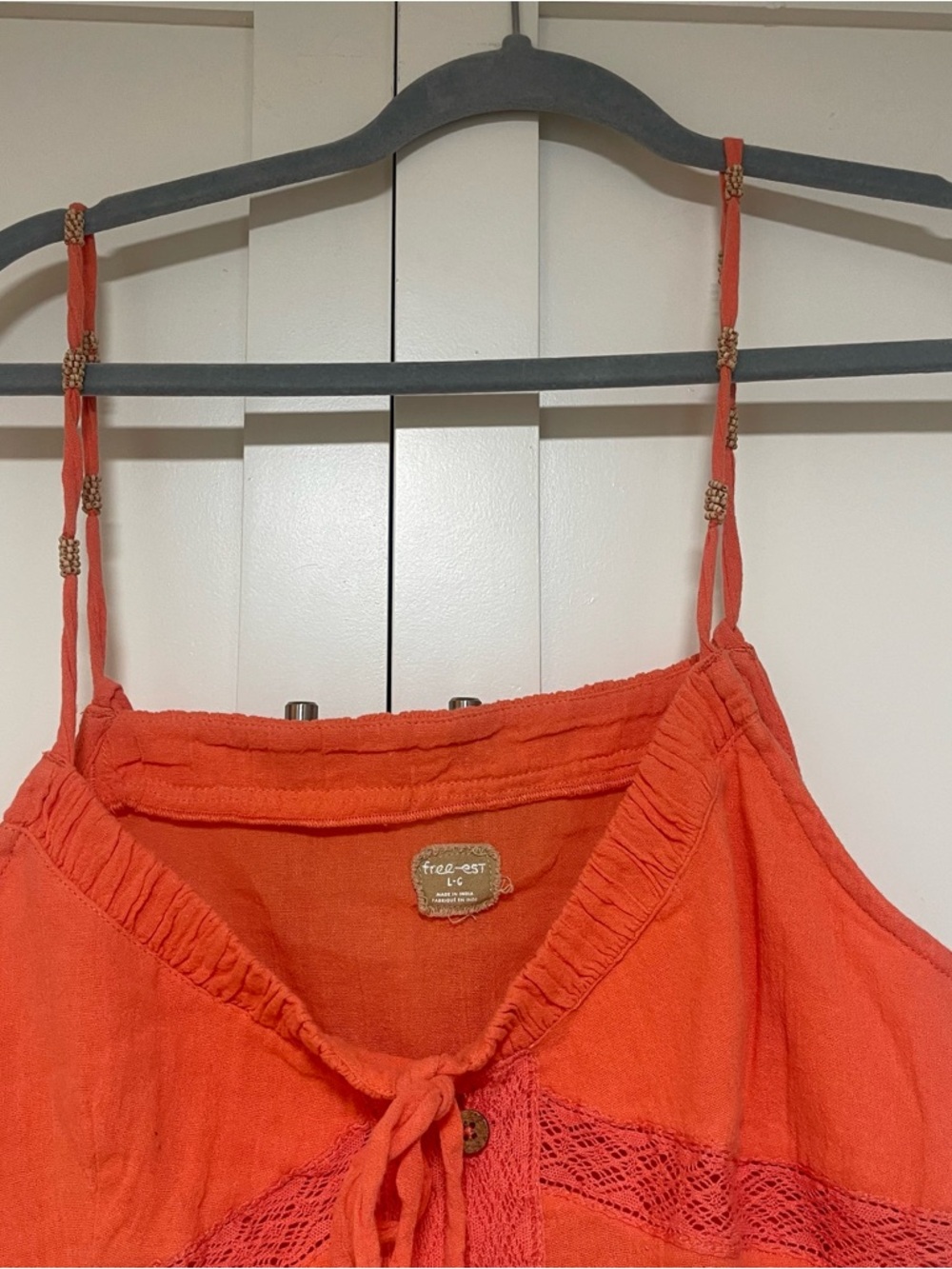Free People Sundew Skirt Set Fusion Coral Sz L NWT - Picture 6 of 16